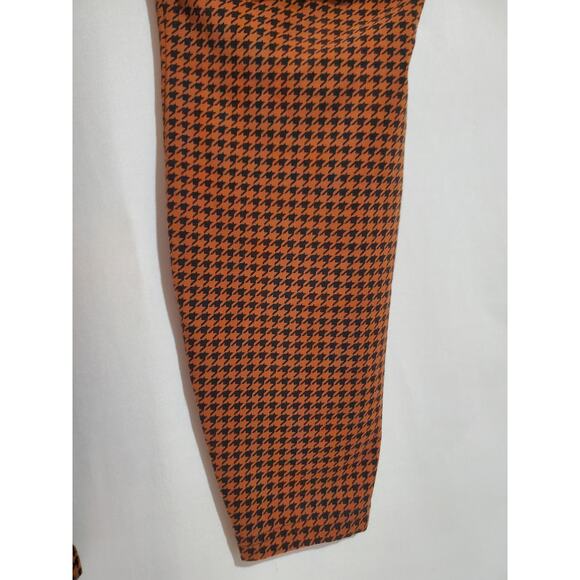 Lands End Houndstooth Starfish Legging Pants Womens Plus Size 2X Rust Black - Picture 5 of 11
